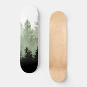 Groene bosdroom #1 #decor #art persoonlijk skateboard (Voorkant)