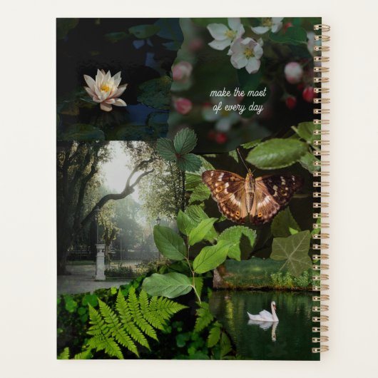 Groene Bosdroom Collage Planner (Achterkant)