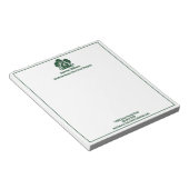 Groene Boshuis Onroerend Goed Bedrijf Aangepast Notitieblok (Schuin)