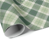 Groene bosplaid cadeaupapier (Rol Hoek)