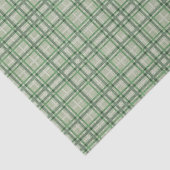 Groene bosplaid tissuepapier (Detail)