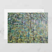 Groene bosschildering briefkaart (Voorkant / Achterkant)