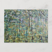 Groene bosschildering briefkaart (Voorkant)