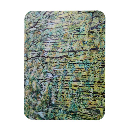 Groene bosschildering magneet (Verticaal)