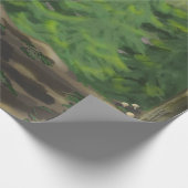 Groene Bossen Cadeaupapier (Hoek)