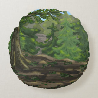 Groene Bossen Rond Kussen
