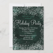 Groene bossneeuw waterverf zakelijke vakantie kaart (Voorkant)