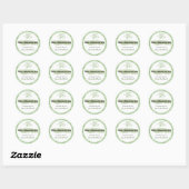Groene botanische baard — Productsticker | Etiket (Vel)