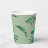 Groene Botanische Baby Shower Bekers (Voorkant)