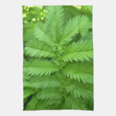 Groene Botanische Bladeren Keukenhanddoek (Verticaal)