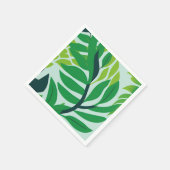 Groene botanische bladeren servet (Hoek)