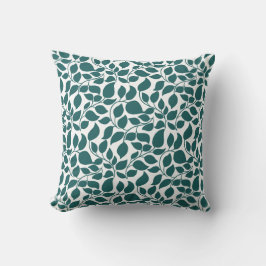 Groene botanische bladprint Evergreen huisdecorati Kussen