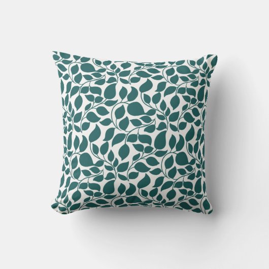 Groene botanische bladprint Evergreen huisdecorati Kussen (Voorkant)