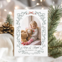 Groene botanische boog Merry & Bright-foto