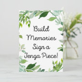 Groene Botanische Bord 5x7" Grootte Kaart (Staand voorkant)