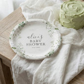 Groene Botanische Bruidsfeestservies Papier Bord