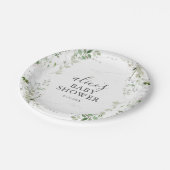 Groene Botanische Bruidsfeestservies Papier Bord (Gekanteld)