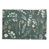 Groene botanische elegante moderne familie rustige kussensloop (Achterkant-Links)