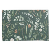 Groene botanische elegante moderne familie rustige kussensloop (Voorkant-Rechts)