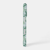 Groene botanische fernenvulling en wit berry patro iPhone 16 hoesje (Rechterkant)