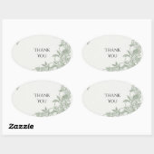 Groene botanische Fruit Bedankt Sticker (Vel)