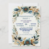 Groene botanische gebladerte Herfst Thanksgiving F Kaart (Voorkant)