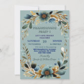 Groene botanische gebladerte Herfst Thanksgiving F Kaart (Voorkant)