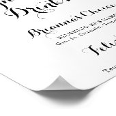 Groene Botanische Gebladerte Signature Dranken Bor Poster (Hoek)