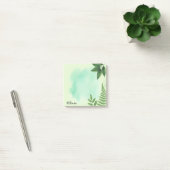 Groene botanische gepersonaliseerde plakbriefjes post-it® notes (Kantoor)