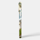 Groene botanische glas-in-lood telefoonhoes Case-Mate iPhone case (Achterkant / Links)