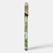 Groene botanische glas-in-lood telefoonhoes Case-Mate iPhone case (Achterkant / Rechts)