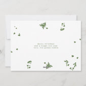 Groene Botanische Kerst Lijst Foto Gelukkigste Feestdagenkaart (Achterkant)