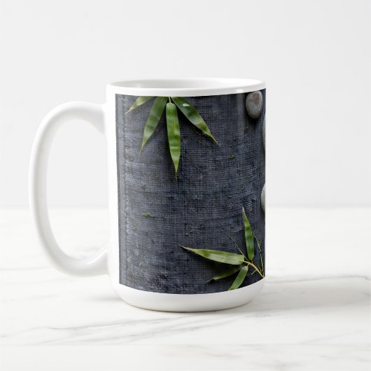 Groene botanische kunst mok (Links)