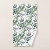 Groene Botanische Natuur Handdoekenset Bad Handdoek (Handdoek)