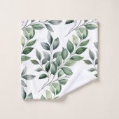 Groene Botanische Natuur Handdoekenset Bad Handdoek (Wasdoekje)