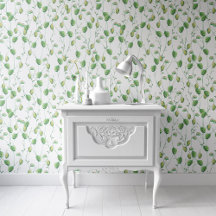 Groene Botanische Patroon Wallpaper Peel & Stick