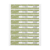 Groene Botanische Pixie Bloemstuk Bruiloft Logo (Vel)