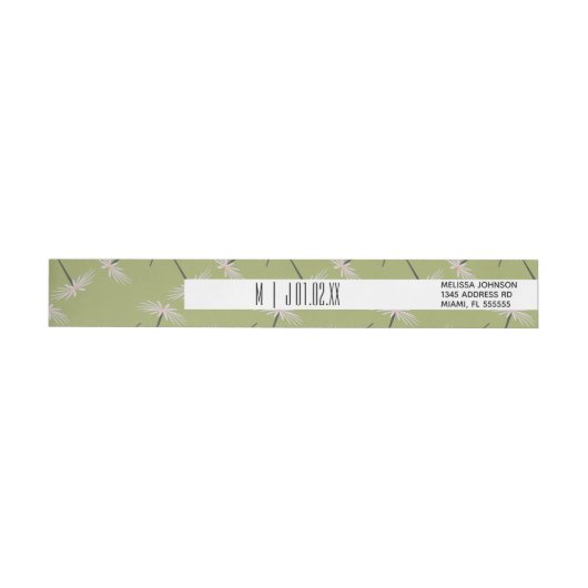 Groene Botanische Pixie Bloemstuk Bruiloft Logo (Individueel)
