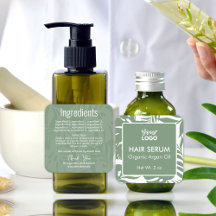 Groene Botanische Tropische bladeren Ingrediënten