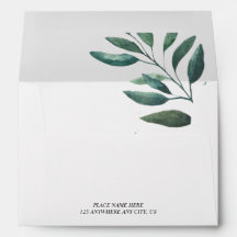 Groene Botanische Trouw Retouradres