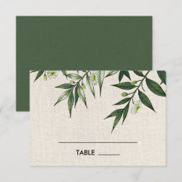 Groene botanische uithuwtafel kaart