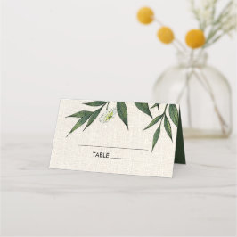 Groene botanische uithuwtafel plaatskaartje