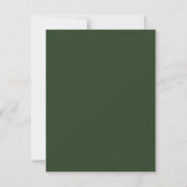 Groene botanische verjaardag kaart (Achterkant)