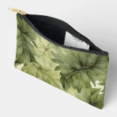 Groene botanische waterverfbladeren etui (Open)