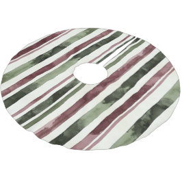 Groene Bourgogne Stripes Kerstmis Kerstboom Rok