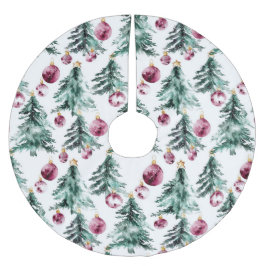 Groene Bourgondische kerstbomen Ornamenten Kerstboom Rok