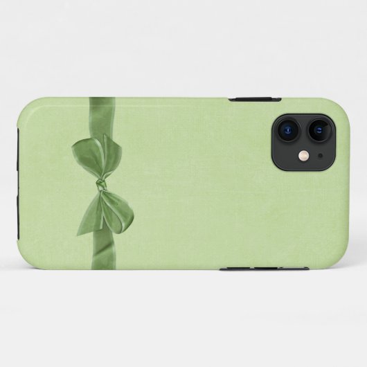 Groene Bow Case-Mate iPhone Case (Achterkant (horizontaal))