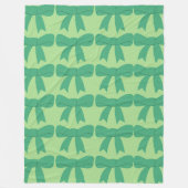 Groene Bow Fleece Deken (Voorkant)
