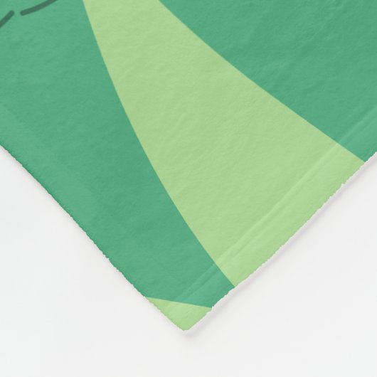 Groene Bow Fleece Deken (Hoek)