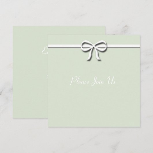 Groene Bow Kaart (Voorkant / Achterkant)